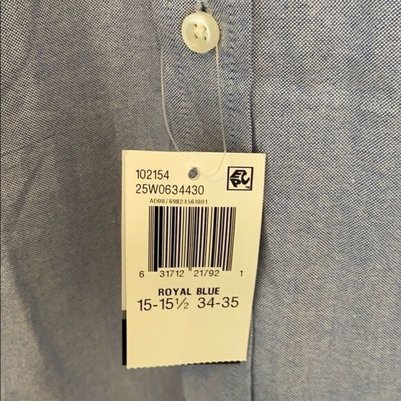 NWT Men’s Chaps Classic Fit Oxford dress shirt - Picture 7 of 8